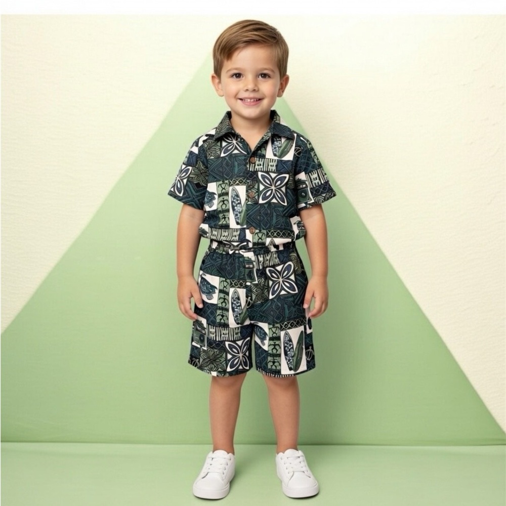 Boys 4T Hawaiian outfit made in Hawaii